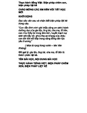 BIỆN PHÁP CHÊM XEN VÀ LIỆT KÊ - TIẾT HỌC TIẾNG VIỆT 092430