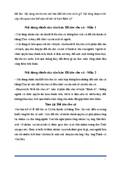 Nội dung chính của văn bản Đổi tên cho xã là gì? Ngữ Văn 8 | Cánh diều