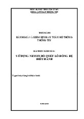 Sử dụng Nessus dò quét lỗ hổng hệ điều hành - Học Viện Kỹ Thuật Mật Mã