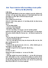 Giải SGK Địa Lí 12 Chân trời sáng tạo Bài 23: Thực hành tìm hiểu hoạt động và sản phẩm dịch vụ tại địa phương