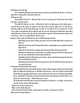 Đề cương ôn tập môn Quản trị điểm đến du lịch | Đại học Văn hóa Hà Nội