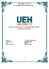 Bài Thu Hoạch Chương 11 môn Sáp nhập, mua lại và tái cấu trúc doanh nghiệp | Trường Đại học Kinh tế Thành phố Hồ Chí Minh