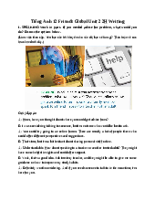 Giải SGK Tiếng Anh 12 Friends Global Unit 2 2H Writing