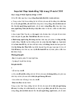 Soạn bài Thực hành tiếng Việt Ngữ Văn 10 trang 19 sách Chân Trời Sáng Tạo