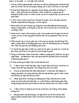 Bài tập triết học Mac-Lênin về ton tai xa hội và vấn đề con người