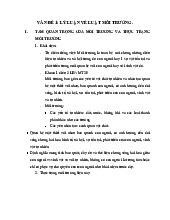 Đề cương môn Luật môi trường - Trường Đại học lao động -  xã hội