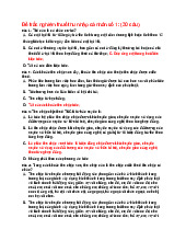 Đề trắc nghiệm thuế thu nhập cá nhân số 1 & 2 | Đại học Nguyễn Tất Thành