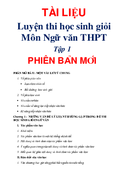 Tài liệu luyện thi HSG Ngữ Văn THPT - Tập 1