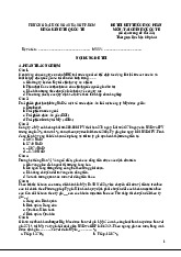 Đề Thi Kết Thúc Học Phần Tài Chính Quốc Tế | Tài chính quốc tế | Trường Học Viện nông nghiệp Việt Nam