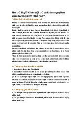 Nội trú là gì? Khám nội trú và khám ngoại trú mức hưởng BHYT thế nào?