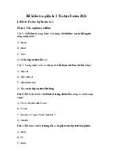 Đề thi giữa học kỳ 2 môn Tin học lớp 8 năm học 2024 - 2025 | Bộ sách Chân trời sáng tạo