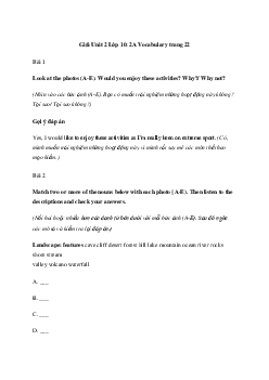 Giải Tiếng Anh 10 Unit 2: 2A Vocabulary | Friends Global