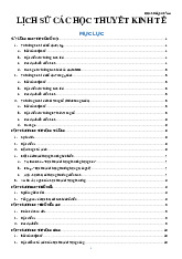 LỊCH SỬ CÁC HỌC THUYẾT KINH TẾ | Trường Đại học Luật - Đại học Quốc gia Hà Nội