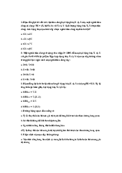 Bài tâp kinh tế vĩ mô chương 4 | Trường Đại học Lao động - Xã hội