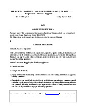 Law on Credit instituion | Môn Investment Banking - Trường Đại học Quốc tế, Đại học Quốc gia Thành phố Hồ Chí Minh