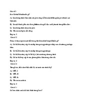 Đề cương ôn tập môn JAVA cơ sở | Trường Đại học Kinh Doanh và Công Nghệ Hà Nội