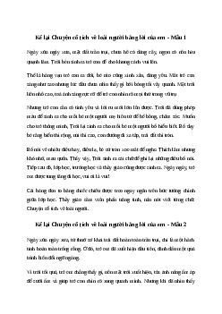Kể lại Chuyện cổ tích về loài người bằng lời của em Tiếng việt 4| Chân trời sáng tạo