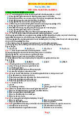 Đề Cương Ôn Tập Giữa HK1 Công Nghệ Nông Nghiệp 11 Cánh Diều 2025-2026