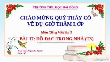 Giáo án điện tử Tiếng Việt 3 Tập 1 Bài 17 Kết nối tri thức: Ngưỡng cửa - Viết