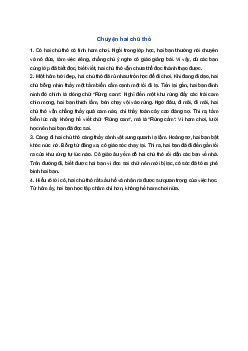 Kể chuyện Chuyện hai chú thỏ | Tiếng việt 1 Chân trời sáng tạo