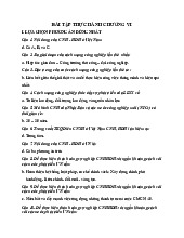 Bài tập thực hành Chương VI môn Kinh tế chính trị | Học viện Ngân hàng