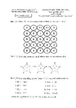 Đề giao lưu học sinh giỏi Toán 6 năm 2018 – 2019 phòng GD&ĐT thành phố Thái Nguyên