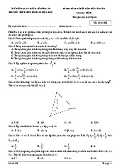 Đề KSCL Toán 11 năm 2023 – 2024 trường THPT chuyên Phan Bội Châu – Nghệ An