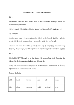 Giải Tiếng Anh 11 Unit 3: 3A Vocabulary  | Friends Global