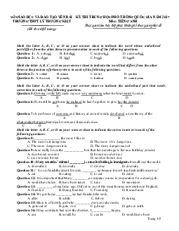 Đề thi thử THPT Quốc gia năm 2017 môn Tiếng Anh trường THPT Lý Thường Kiệt, Yên Bái CÓ ĐÁP ÁN (2)