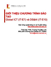 Giới thiệu chương trình Đào tạo Global ICT (IT-E7) và DS&AI (IT-E10)