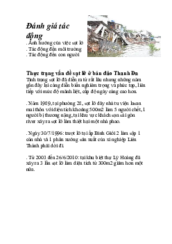 Nguy cơ và giải pháp thực trạng sạt lở ở bán đảo Thanh Đa?