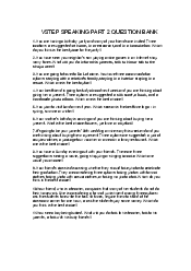 Vstep Speaking part 2 Question Bank - English Teaching Methodol | Đại học Bà Rịa - Vũng Tàu