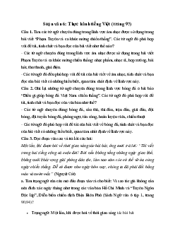 Soạn bài Thực hành tiếng Việt trang 97 - Cánh Diều 6