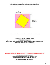 Luyện kỹ năng ứng dụng thực tế dấu tam thức bậc hai, bất phương trình bậc hai một ẩn