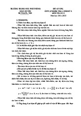 Đề cương cuối kỳ 1 Toán 12 năm 2024 – 2025 trường THPT Ngô Quyền – Đà Nẵng