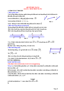 Phân dạng và bài tập vectơ