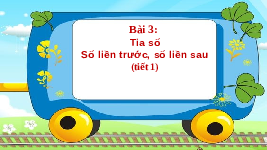 Giáo án điện tử Toán 2 Chương 1 Cánh diều: Tia số. Số liền trước - Số liền sau