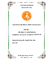 Tìm hiểu và mô hình hóa nghiệp vụ của công ty chứng khoán SSI | Môn Hệ thống thông tin quản lý - Học viện Ngân hàng