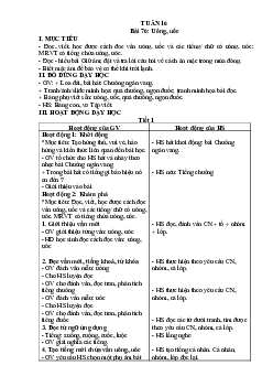 Giáo án Tiếng Việt 1 - Tuần 15 | sách Vì sự bình đẳng và dân chủ trong giáo dục