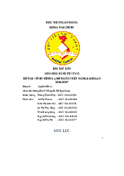 Tình Hình Lạm Phát Ở Việt Nam Giai Đoạn 2016-2020 | Bài Tập Lớn Môn Kinh Tế Vĩ Mô