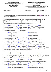 Đề khảo sát lần 1 Toán 11 năm 2025 – 2026 trường THPT Nguyễn Đăng Đạo – Bắc Ninh
