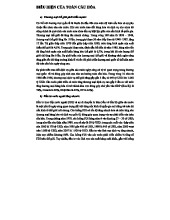 BIỂU HIỆN CỦA TOÀN CẦU HÓA: THƯƠNG MẠI, ĐẦU TƯ, TÀI CHÍNH