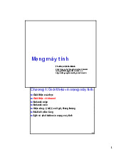 Computer Network VN C1 Chương 1: Giới Thiệu và Hiệu Năng.Môn An toàn thông tin (Phenika) | Đại học Trường Đại học Phenika.