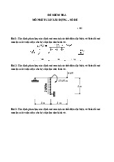 Đề kiểm tra | Môn Kết cấu xây dựng | Trường đại học kiến trúc Hà Nội