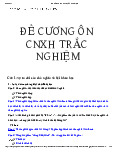 Đề cương ôn tập trắc nghiệm - Chủ Nghĩa Xã hội khoa học | Đại học Tôn Đức Thắng