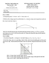 Đề thi Olympic Toán 11 năm 2025 – 2026 trường THPT Đống Đa – Hà Nội
