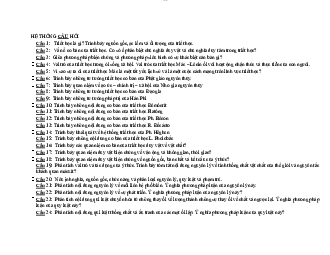 Các Câu hỏi đề mở môn triết học và hướng dẫn trả lời môn Triết học Mác -Lênin | Đại học sư phạm Hà nội 