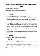 Mô Phỏng Hệ Thống Điều Khiển Nghịch Lưu Ba Pha - Bài Thực Hành 2. Môn Thiết kế hệ thống và mô phỏng | Đại học Trường Đại học Phenika.