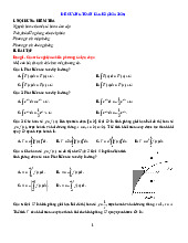 Đề cương giữa kỳ 2 Toán 12 năm 2024 – 2025 trường THPT Trưng Vương – Bình Định