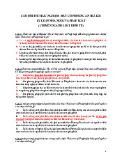 Đề thi trắc nghiệm máy có phương án trả lời lý luận Nhà nước và Pháp luật môn Luật kinh tế 1 | Trường Đại học Kinh doanh và Công nghệ Hà Nội